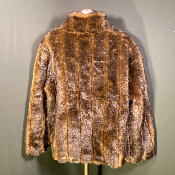 Kathy Ireland Faux fox fur coat - Picture 3 of 6